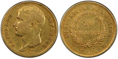 1807-W 20 Fr Gad-1023a Type transitoire XF40