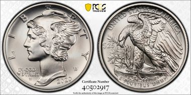 2020-W $25 Palladium First Day of Issue SP70