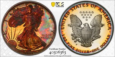 1993-P $1 Silver Eagle PR68DCAM