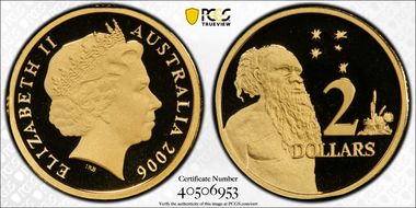 2006 $2 Old Bust Au PR70DCAM
