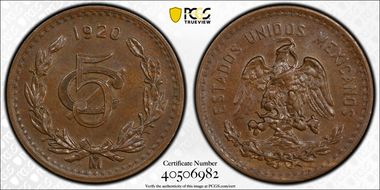 1920-Mo 5C MS64BN