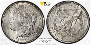 1921-D $1 MS66