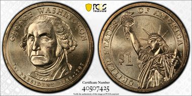 2007-P $1 George Washington Position B MS66