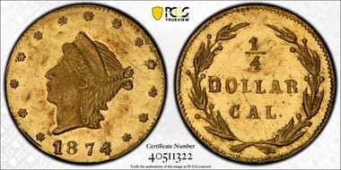 1874 G25C BG-844 MS63