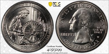 2019-W 25C Lowell NP MS66