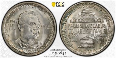 1948 50C Booker T. Washington MS67