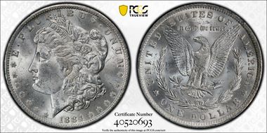 1884-O $1 MS63