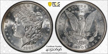 1881-S $1 MS62