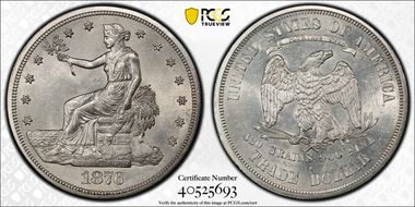 1876-S T$1 MS62