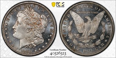 1890 $1 MS63PL