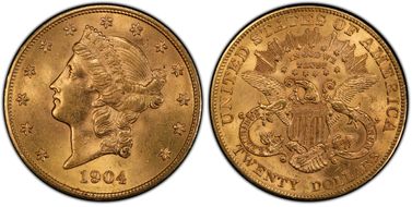 1904 $20 MS64