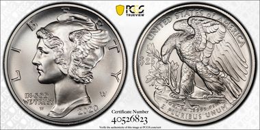 2020-W $25 Palladium First Strike SP70