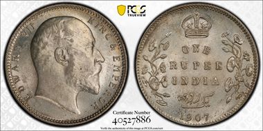1907(C) Rupee SW-7.35 Prid-193 MS63