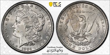 1884 $1 MS63