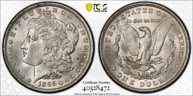 1885-O $1 MS62