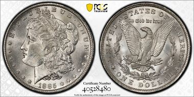 1885-O $1 MS62