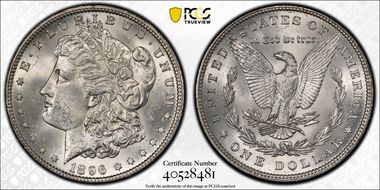1896 $1 MS62