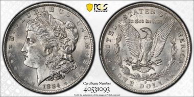 1884-O $1 MS62