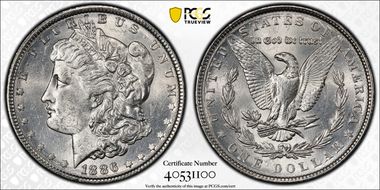 1886 $1 MS61