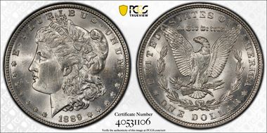 1889 $1 MS62