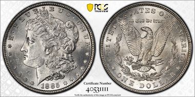 1885 $1 MS62