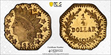 1852 25C BG-799U MS65PL