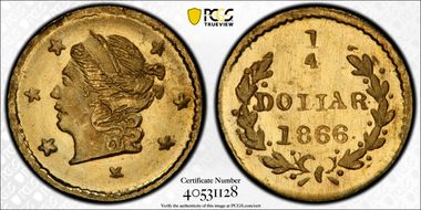 1866 25C BG-804 MS67+