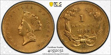 1855-O G$1 N1