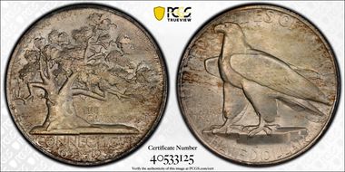 1935 50C Connecticut MS66