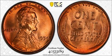 1954 1C MS66RD