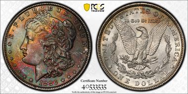 1886 $1 MS63