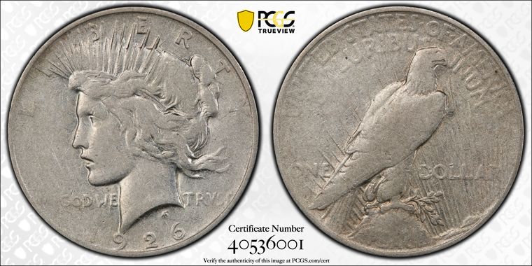 Cert 40536001 - Coin Image