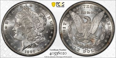 1890-CC $1 MS62