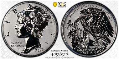 2019-W $25 Palladium, Reverse Proof First Strike PR70