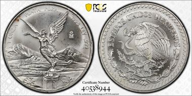 1998-Mo Onza Libertad Ag MS66
