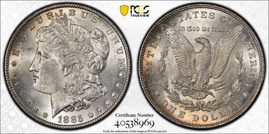 1885 $1 MS62