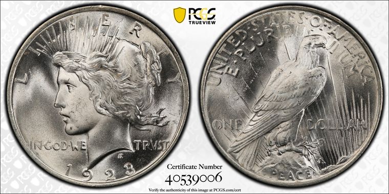 Cert 40539006 - Coin Image