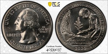 2020-S 25C Marsh-Billings-Rockefeller NP First Strike MS65+