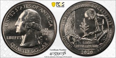 2020-S 25C Marsh-Billings-Rockefeller NP First Strike MS65+
