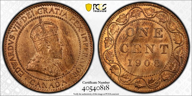 Cert 40540818 - Coin Image