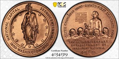 1950 AE SC$1 HK-508 Wash. D.C. Sesqui MS66RD