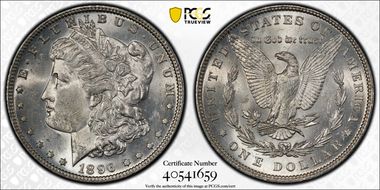 1896 $1 MS62