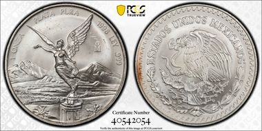 1998-Mo Onza Libertad Ag MS66