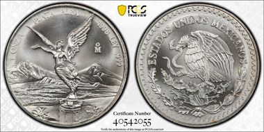 1998-Mo Onza Libertad Ag MS67