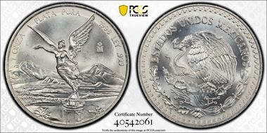 1998-Mo Onza Libertad Ag MS65