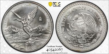 1998-Mo Onza Libertad Ag MS66