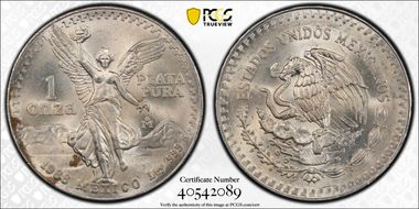 1988-Mo Onza Libertad Ag MS64