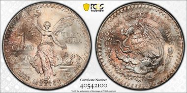 1987-Mo Onza Libertad Ag MS66