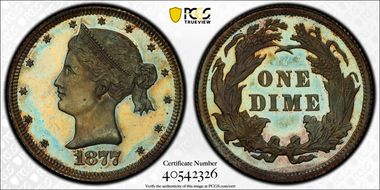 1877 10C J-1498 PR66+ BN