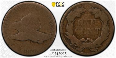 1857 1C Flying Eagle AG3